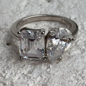 Sterling Silver & Cubic Zirconia Statement Ring